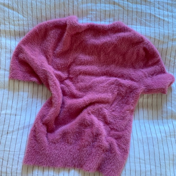 Fuzzy shirt by twix in pink NWTs - Picture 2 of 3